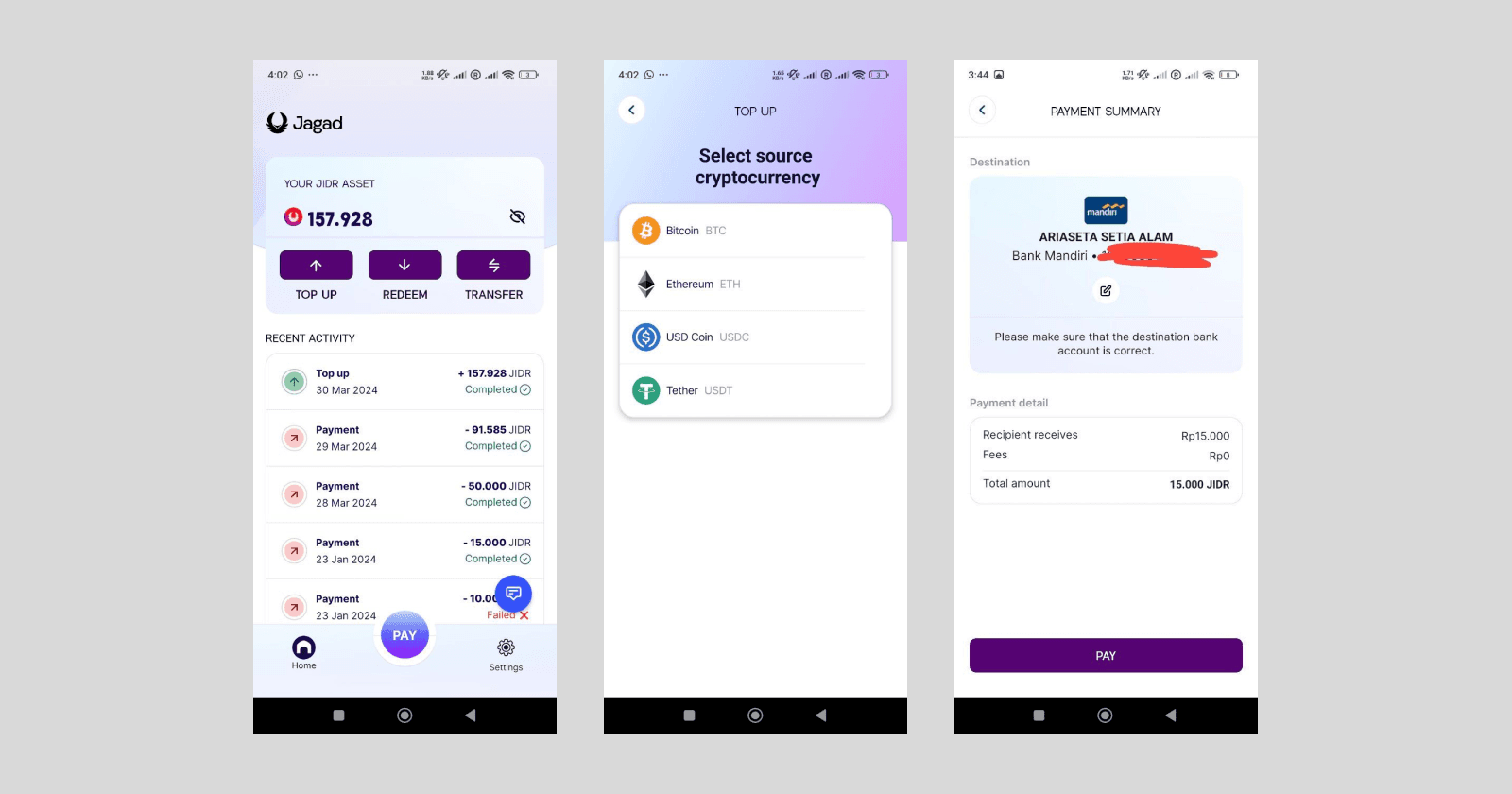 Ubah Crypto jadi Rupiah, Bebas Biaya Transfer, Tanpa KYC