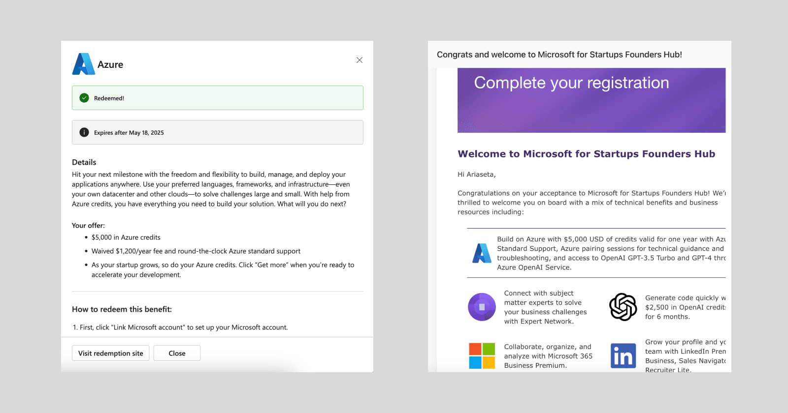 Modal Linkedin, dapat Saldo $5k Azure dan $2.5k OpenAI